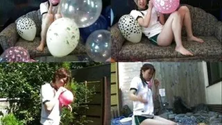 OUTDOOR BALLOON POPPING! - Full version (Faster Download - )