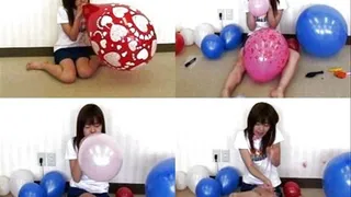 Petite Girl Got LOTS Of Air To Blow Balloons! - Part 4 ( - AVI Format)