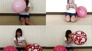 Petite Girl Got LOTS Of Air To Blow Balloons! - Part 2 ( - AVI Format)