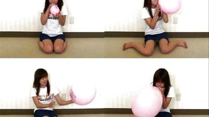 Petite Girl Got LOTS Of Air To Blow Balloons! - Part 1 ( - AVI Format)