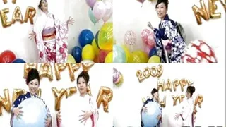 Celebrating New Year With Loud BALLOON POPPING! - Part 1 (Faster Download - )