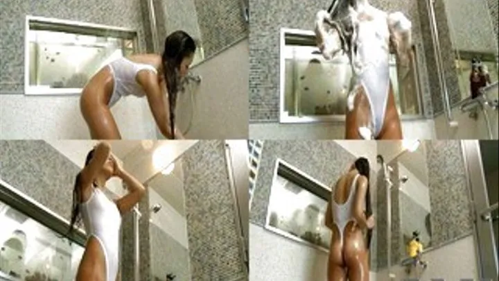 Long Haired Lady Enjoys Shower! - Full version (Faster Download - )