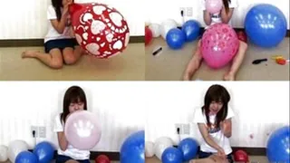 Petite Girl Got LOTS Of Air To Blow Balloons! - Part 4 (Faster Download - )