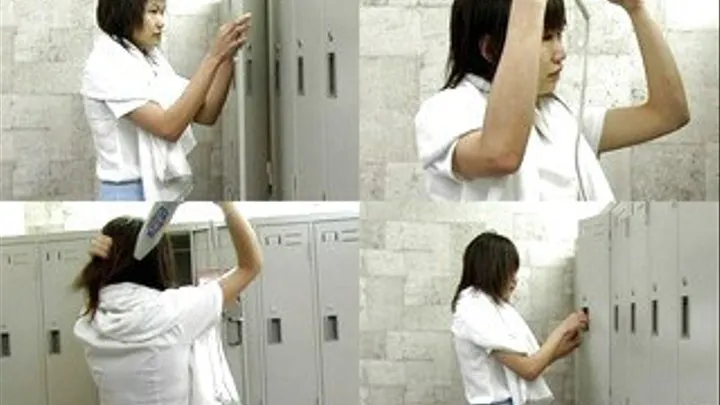 Quick Hair Washing And Drying In The Locker Room - Part 7 (Faster Download - )