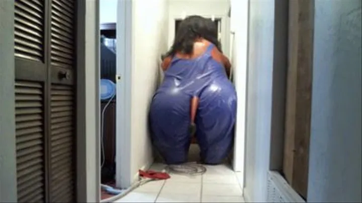 Cow Inflating in a Hallway