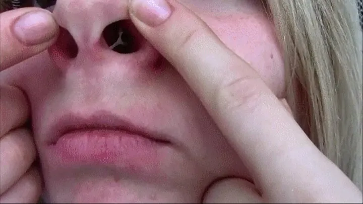 Again, these delicious snot out of snub nose! She plays snot smearing their lips