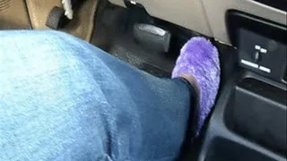 Driving The Ranger In Purple Slippers
