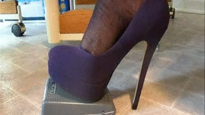 Sewing In Purple Platforms