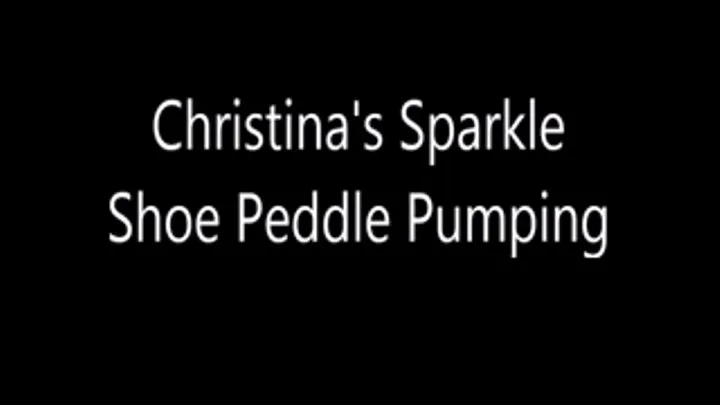 Christinas Sparkle Shoe Peddle Pumping stnd