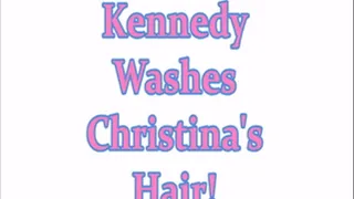 Kennedy Washes Christina's Hair