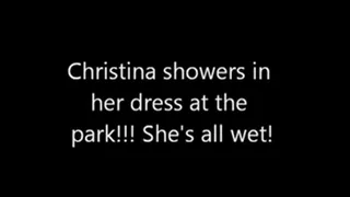 Christina Gets All Wet