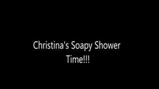 Christinas Soapy Shower Time