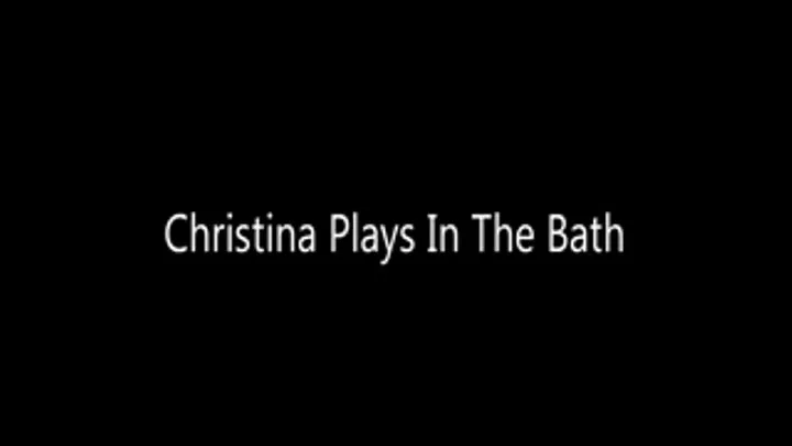 Christina Plays in the Bath