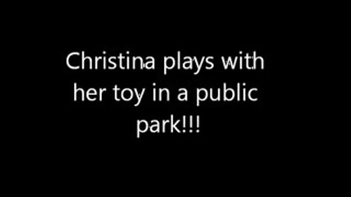 Christina's park masturbation