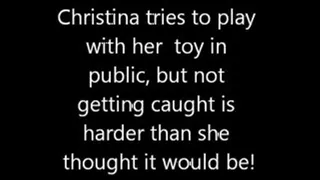 Christinas Toy in public