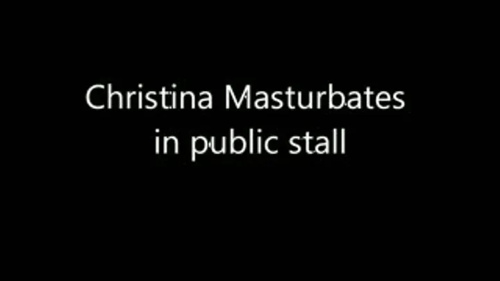 christinas public stall masturbationHD