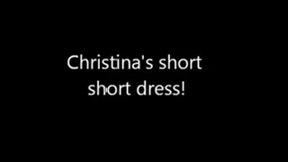 Christina's Short Short Dress!