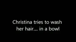 Christinas bowl hair washing