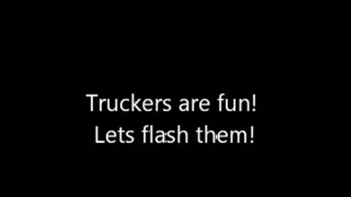 Christina Flashes Truckers