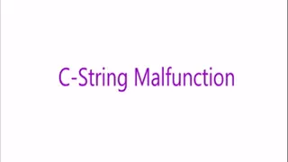 C-String Malfunction