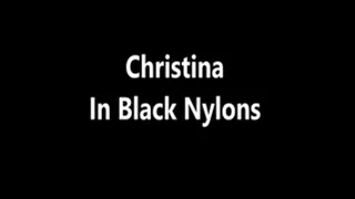 Christina In Black Nylons