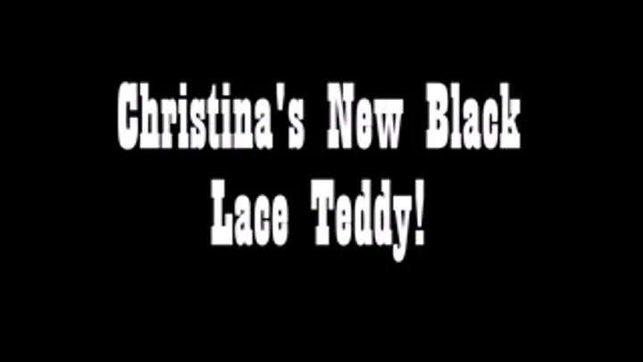 Christinas New Black Lace Teddy