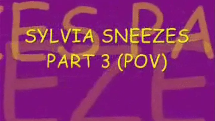 sylvia Sneeze Part Three (POV)