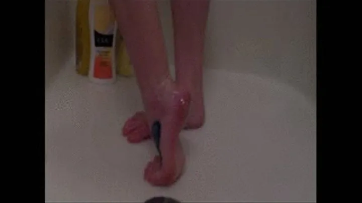 Washing my Feet Naked in the Shower