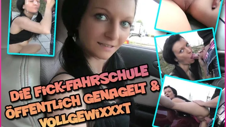 The Fuck-Driving-School - Public nailed and cum covered