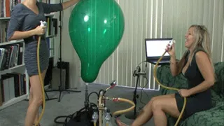Anna and Katrina BTP a Qualatex 24" round balloon