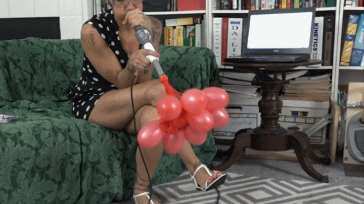 Stefania Blows a "Bunch-O-Balloons" Simultaneously - Trial 1