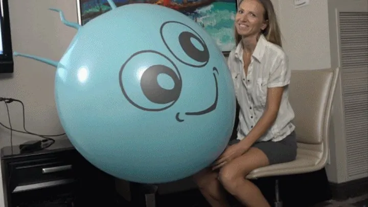 Alina Blows Up a Giant Alien Figurine Balloon