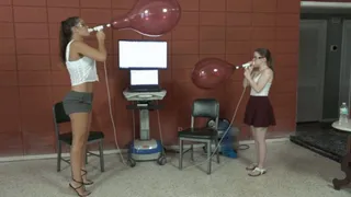 Alice and Kendra Compare Two 14-inch Balloons