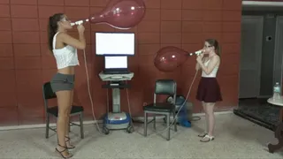 Alice and Kendra Compare Two 14-inch Balloons