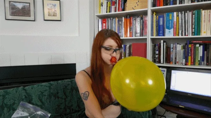 Violet Tests Three Mouthpieces for Blowing Balloons