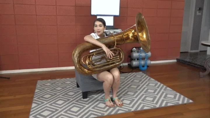 Kitty Catherine Experiments with Tuba Sounds