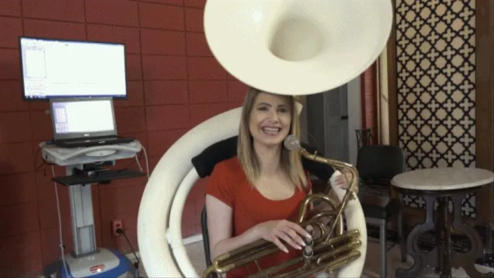 Maia Experiments with Sousaphone Sounds