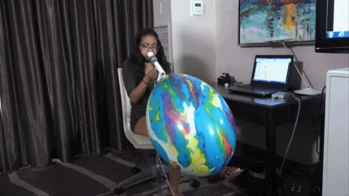 Honey Dew Blows a Double-Stuffed Pair of Mexican 15" Agate Balloons