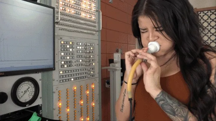 Reina Ryder Tests Her Blowing Pressure