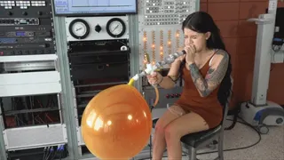 Reina Ryder Blows a Double-Stuffed Pair of BSA 17-inch Balloons to Bursting