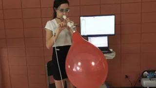 Ama Rio Blows Her First Balloon to Bursting