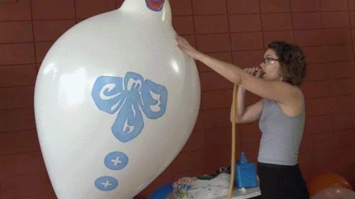 Bailey Blows a Giant clown Balloon