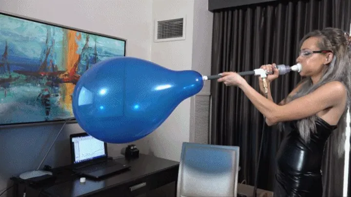 Taylor Blows a 16" balloon