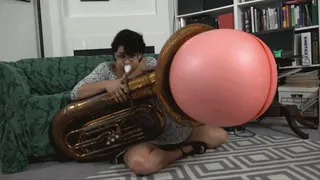 Sedusa Blows a Chinese Hot Water Bottle Out of Her Tuba