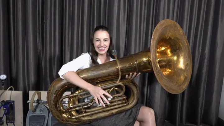 Ashlynn Tries Out the Tuba