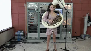 Ama Rio Tries Out the Sousaphone Vibrator