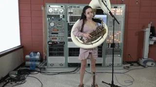 Ama Rio Tries Out the Sousaphone Vibrator