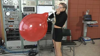 Lora Blows Single and Double-Stuffed BSA 17-inch Balloons to Bursting