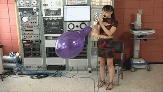 Natasha Blows Double-Stuffed BelBal 14-inch Balloons to Bursting