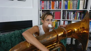 Nikki is Desperate --- To Learn the Tuba